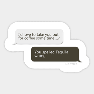 Funny Tequila T-Shirt Sticker